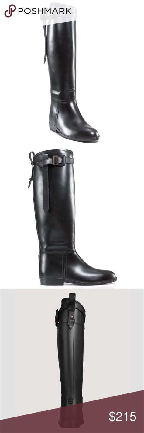 burberry boots woman|burberry flat riding rain boots.